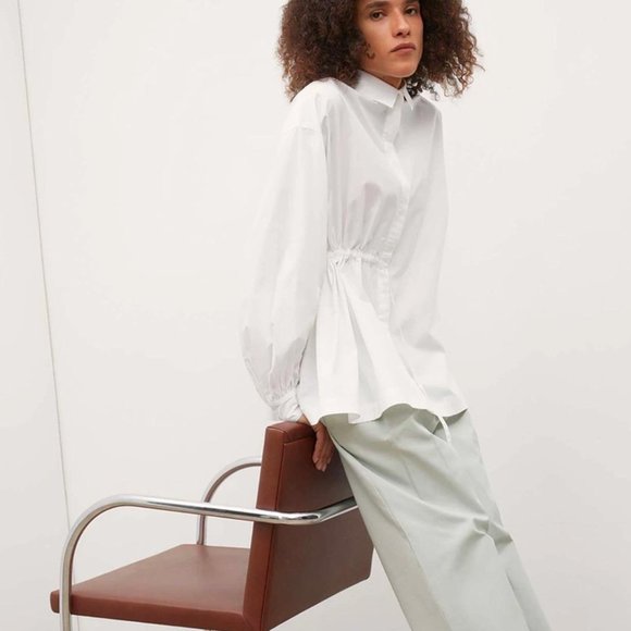 Kowtow Tops - Kowtow White Fable Shirt Size M